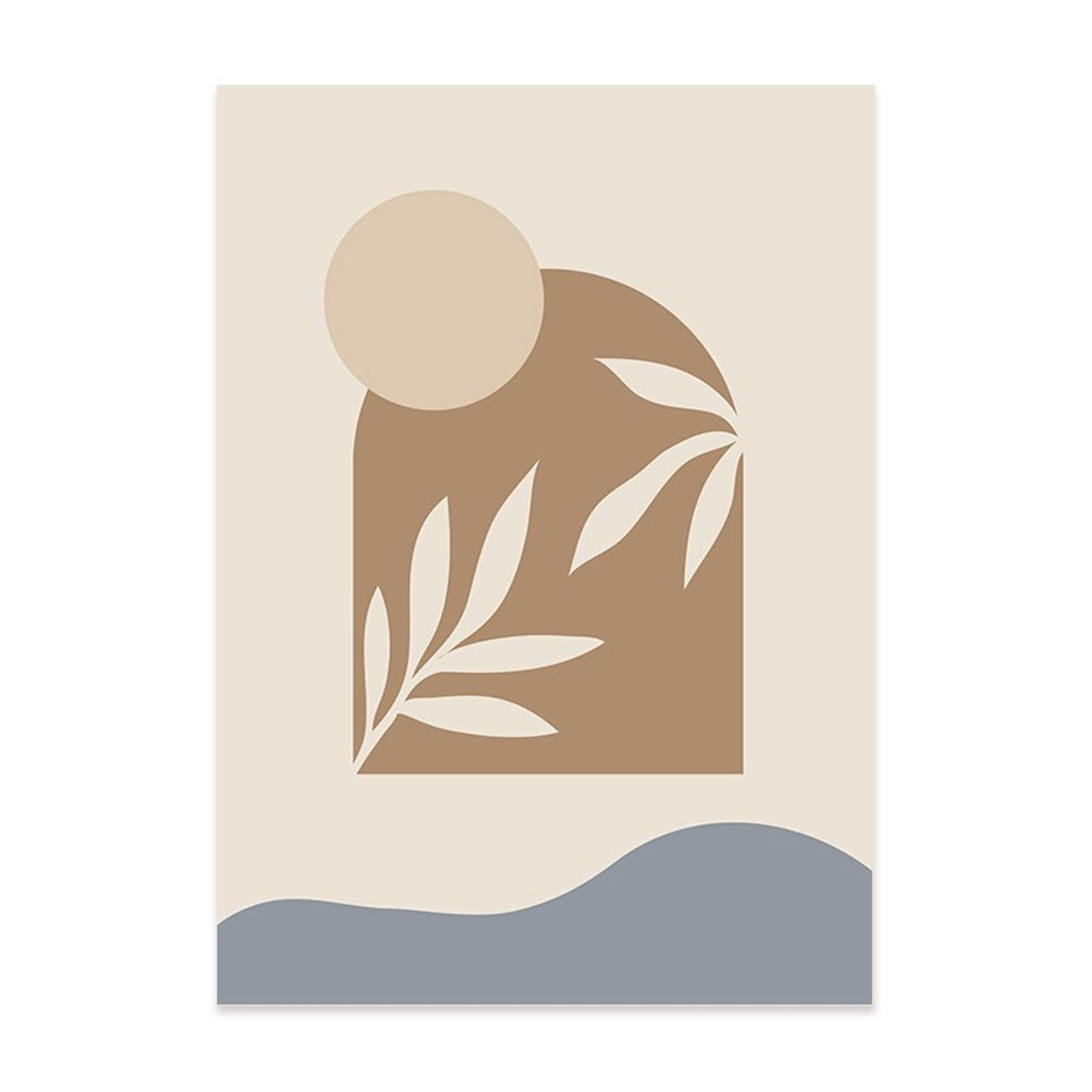 Poster Pflanzen im Blumentopf im Boho Stil als Deko Print ohne Rahmen