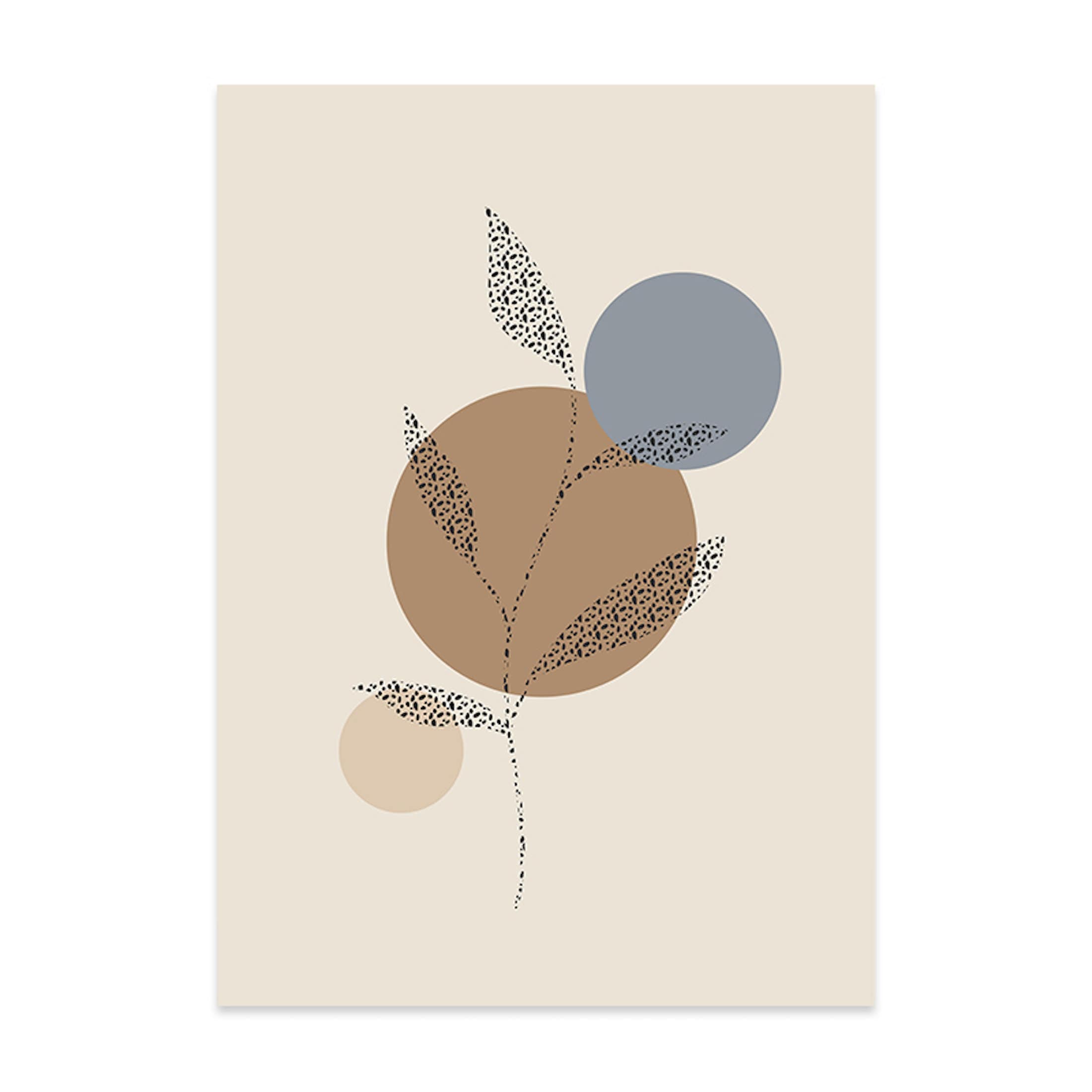 Poster Pflanzen im Blumentopf im Boho Stil als Deko Print ohne Rahmen