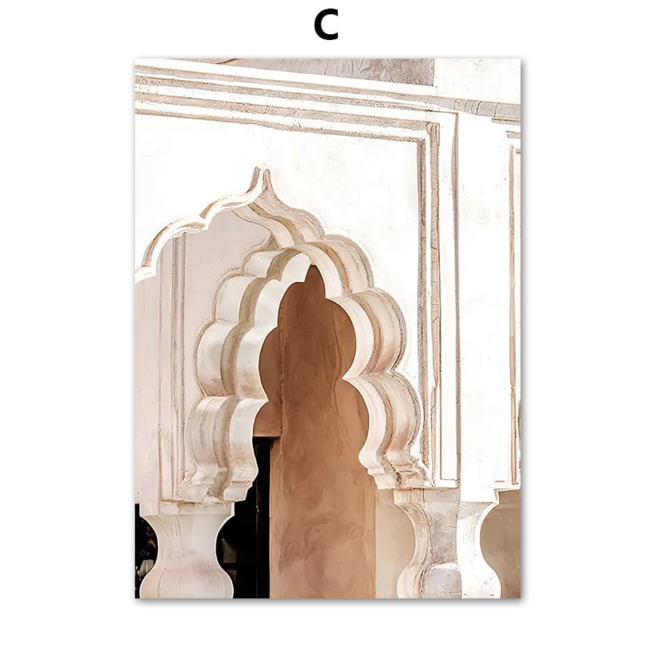 Poster Marokko Tor Arabische Architektur I Wandbilder Wohnzimmer & Schlafzimmer I Deko Print Bilder I ohne Rahmen